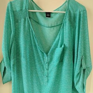Georgette Bird Pullover Blouse
